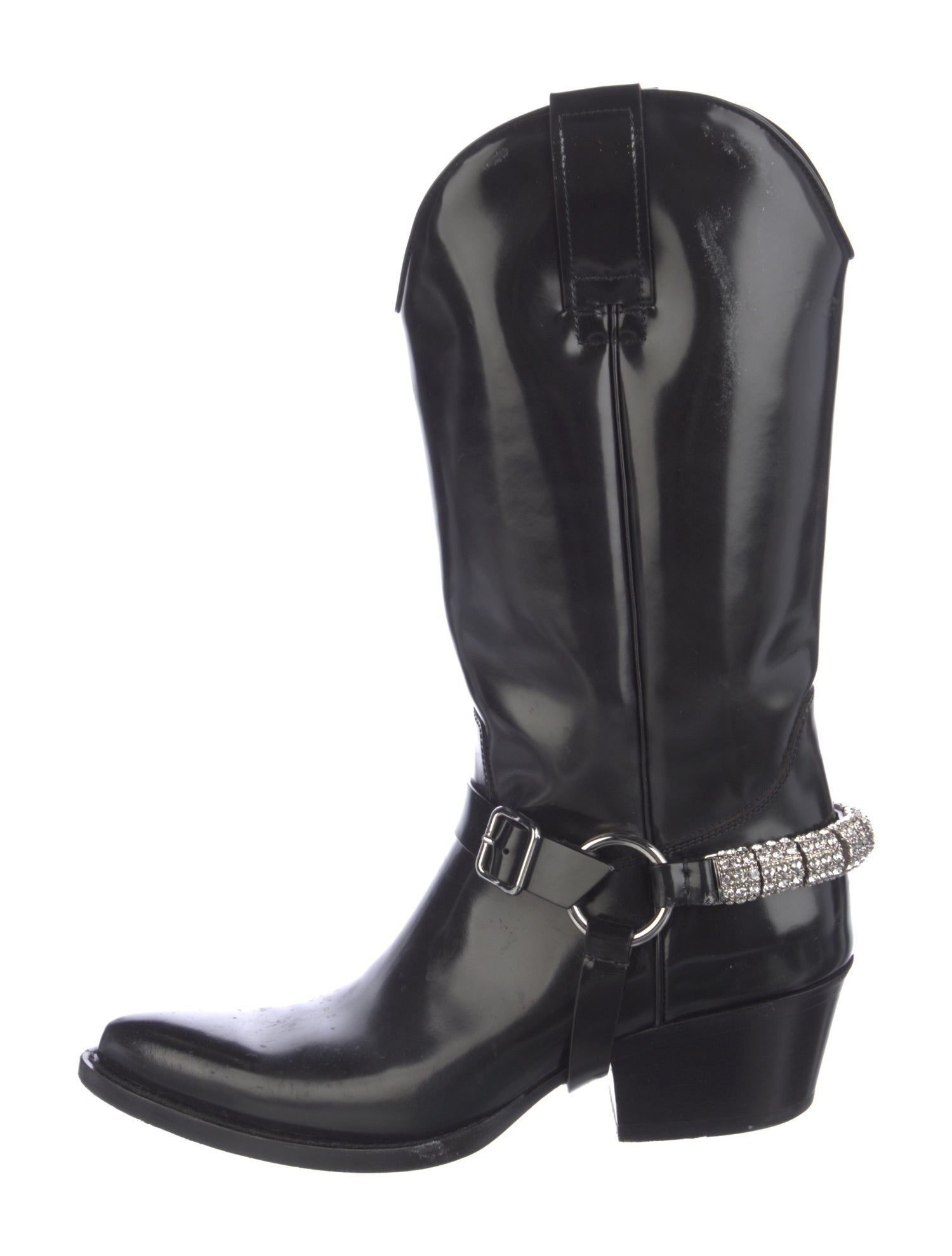 Calvin Klein 205W39NYC Patent Leather Western Boots