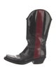 Calvin Klein 205W39NYC Patent Leather Colorblock Pattern Western Boots