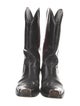 Calvin Klein 205W39NYC Patent Leather Colorblock Pattern Western Boots