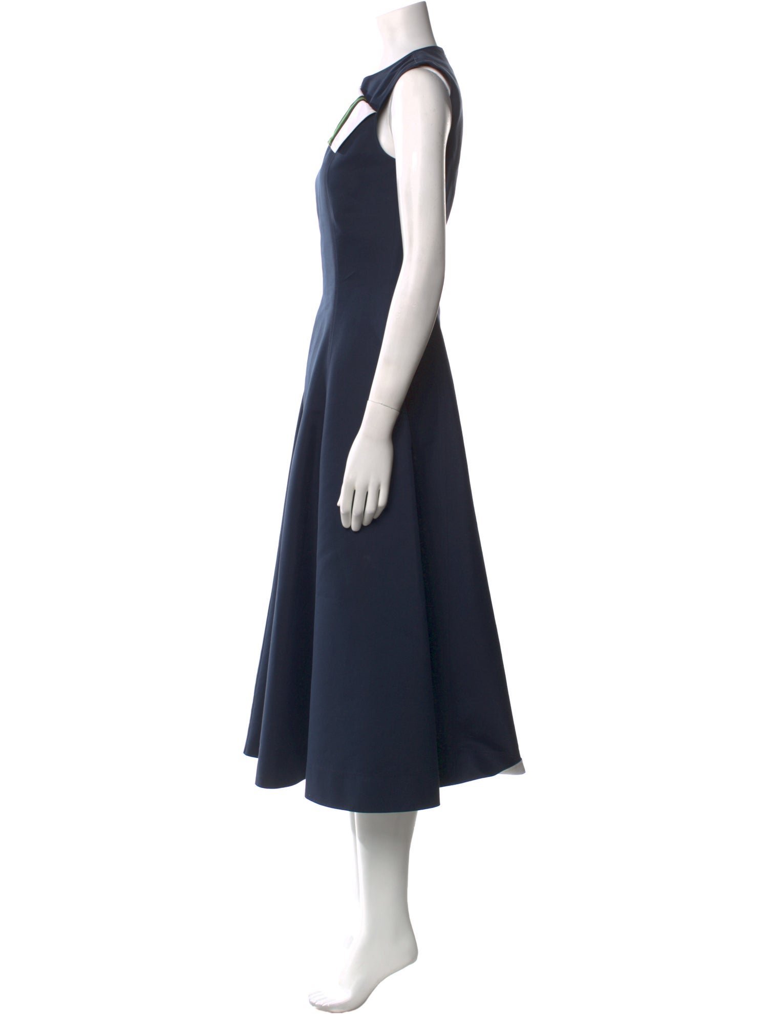 Calvin Klein 205W39NYC Crew Neck Long Dress