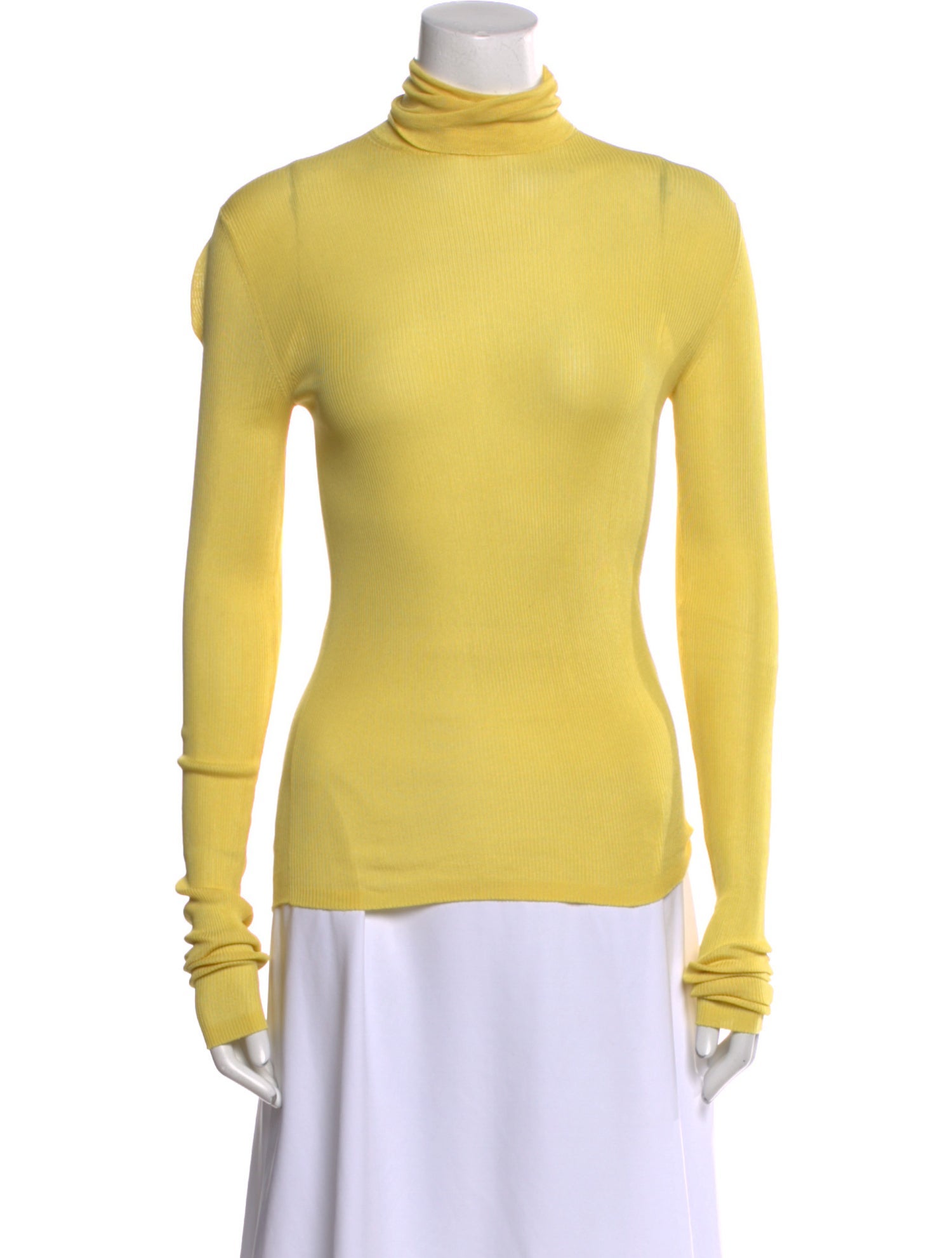 Calvin Klein 205W39NYC Silk Turtleneck Top