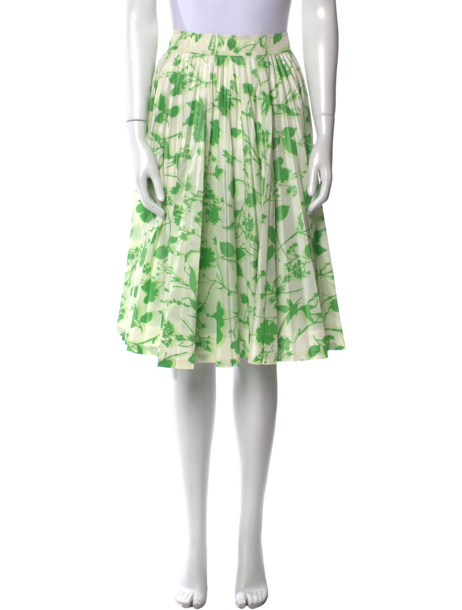 Calvin Klein 205W39NYC Floral Print Knee-Length Skirt