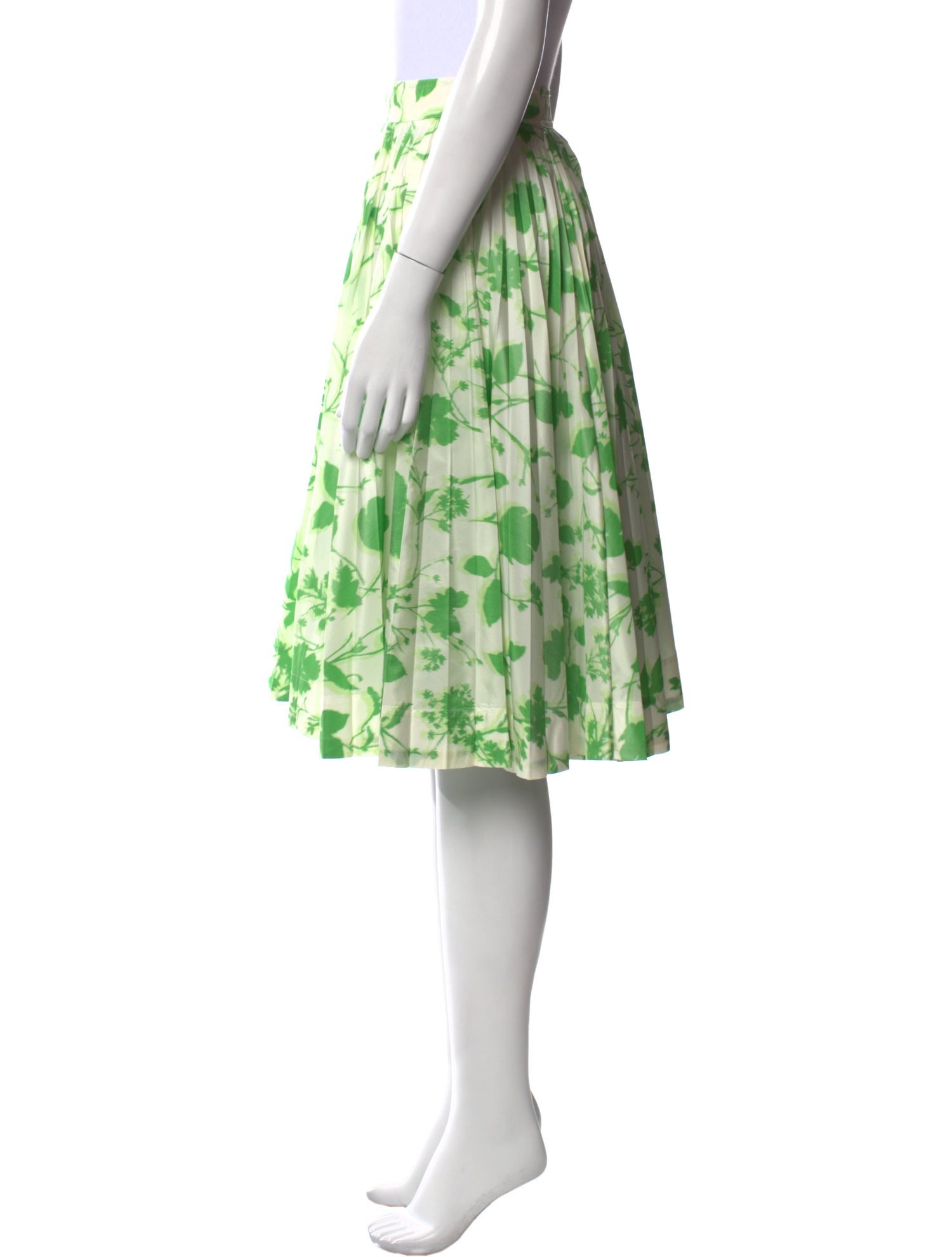 Calvin Klein 205W39NYC Floral Print Knee-Length Skirt