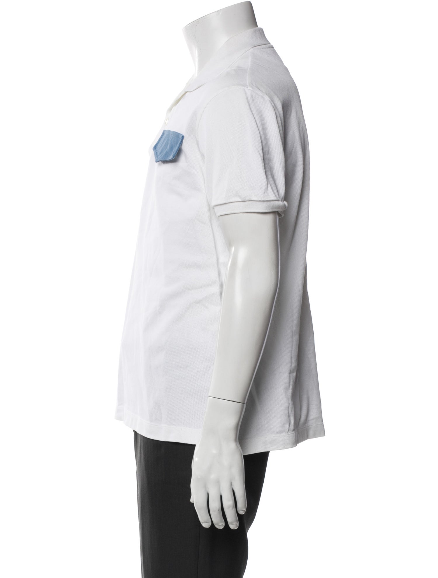 Calvin Klein 205W39NYC Colorblock Pattern Short Sleeve Dress Shirt