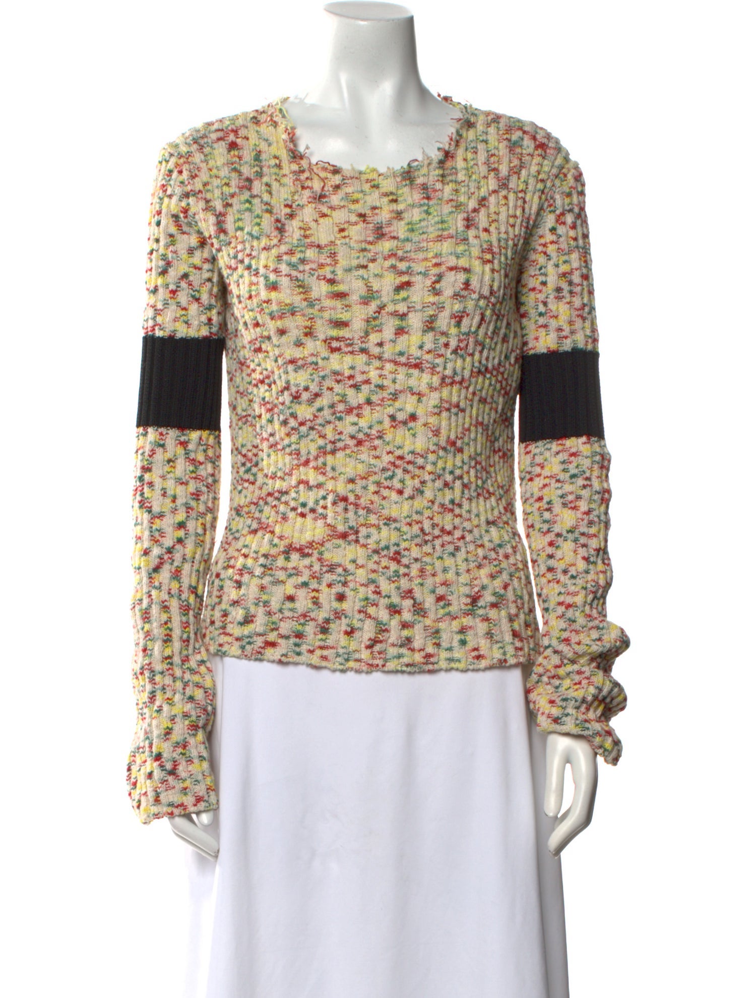 Calvin Klein 205W39NYC Striped Scoop Neck Sweater