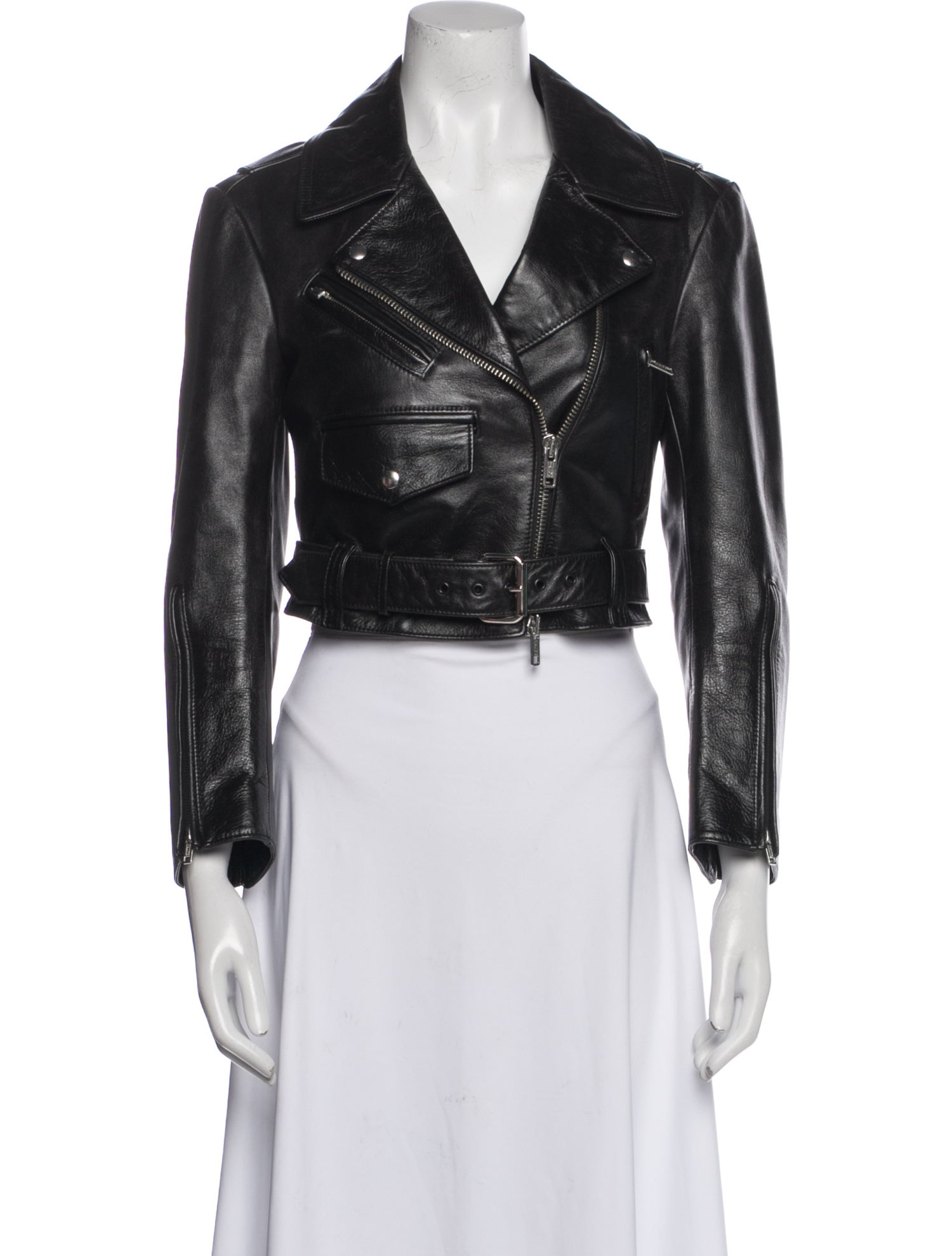 Calvin Klein 205W39NYC Leather Biker Jacket