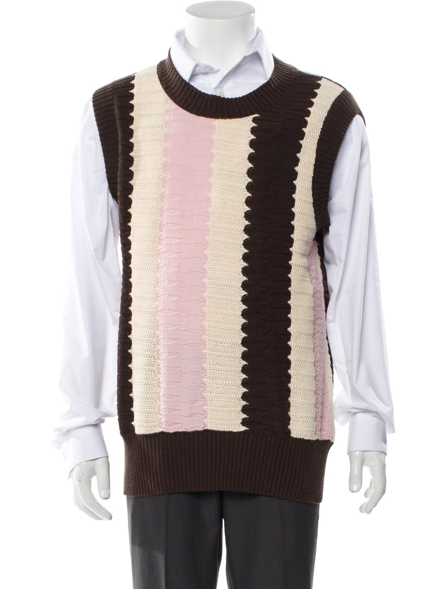 Calvin Klein 205W39NYC 2018 Striped Sweater Vest