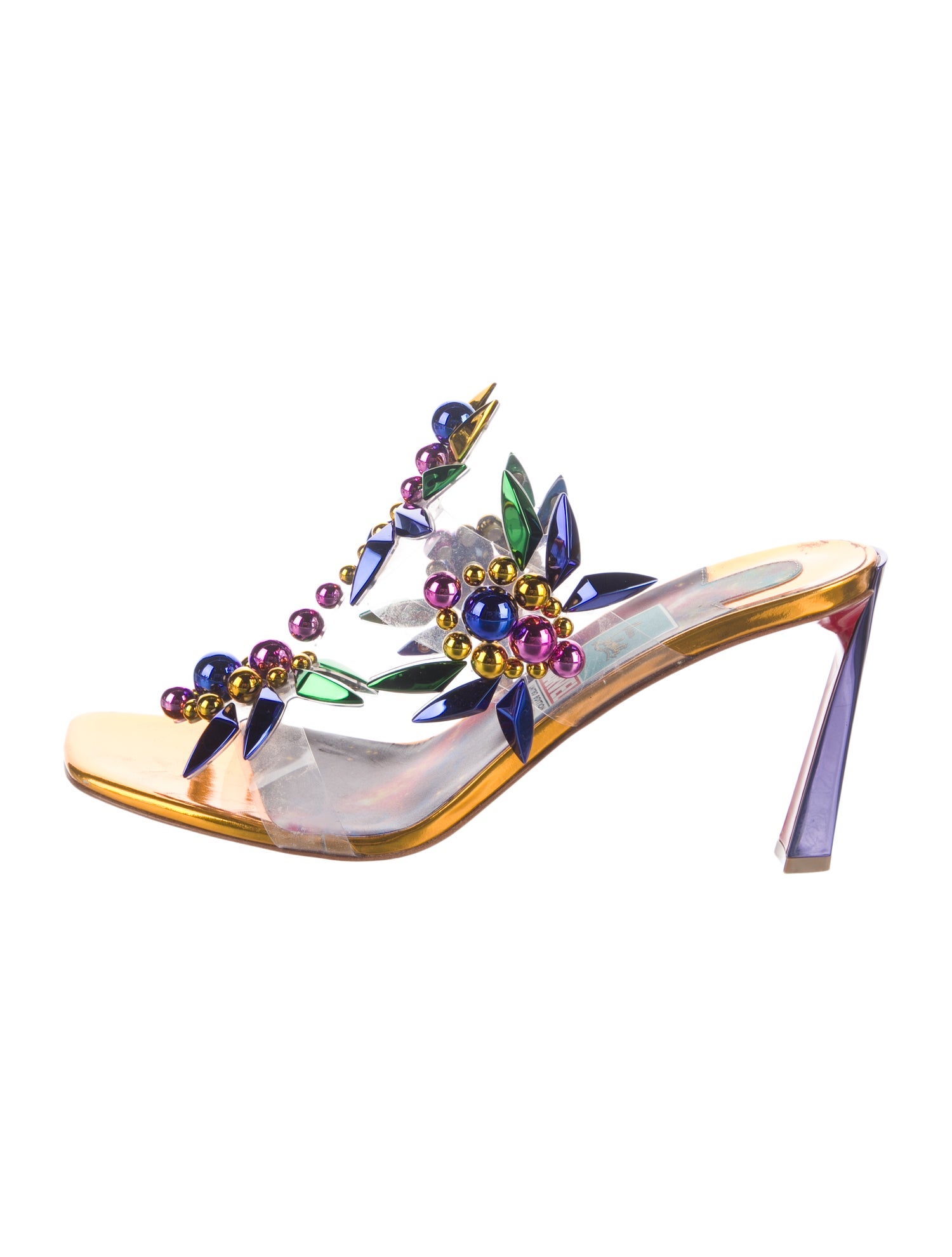 Christian Louboutin x MARVEL PVC Patterned Slingback Sandals