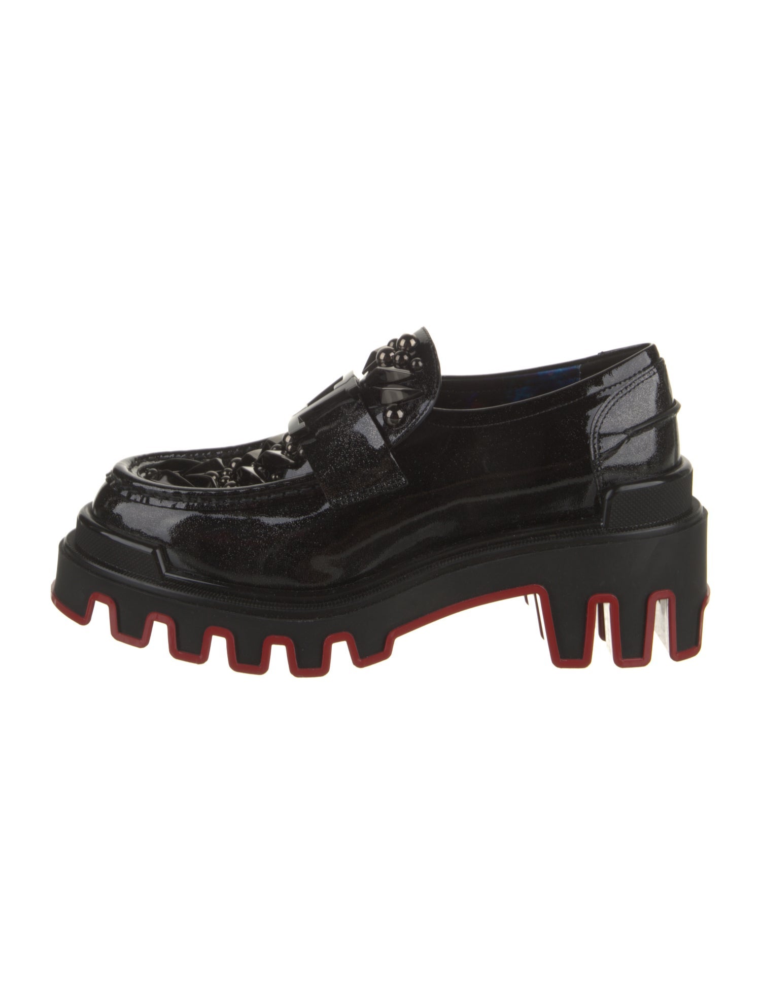Christian Louboutin x MARVEL Patent Leather Studded Accents Oxfords
