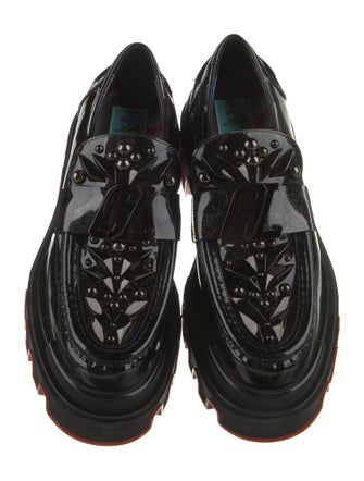 Christian Louboutin x MARVEL Patent Leather Studded Accents Oxfords