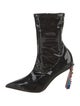 Christian Louboutin x MARVEL Patent Leather Crystal Embellishments Sock Boots