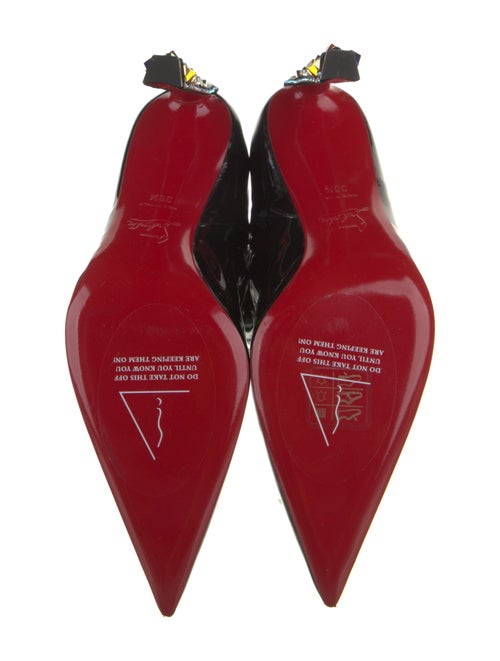 Christian Louboutin x MARVEL Patent Leather Crystal Embellishments Sock Boots