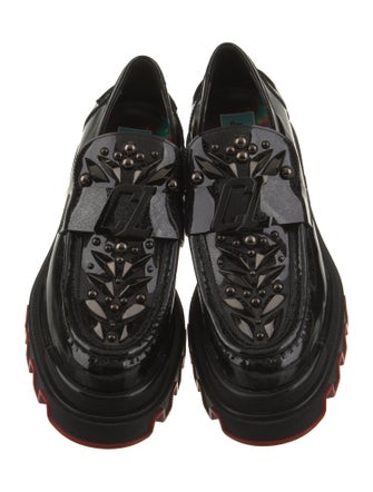 Christian Louboutin x MARVEL Patent Leather Studded Accents Oxfords