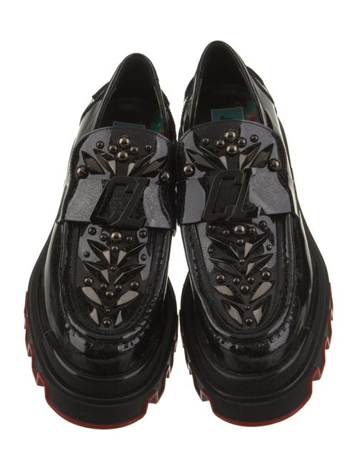 Christian Louboutin x MARVEL Patent Leather Studded Accents Oxfords