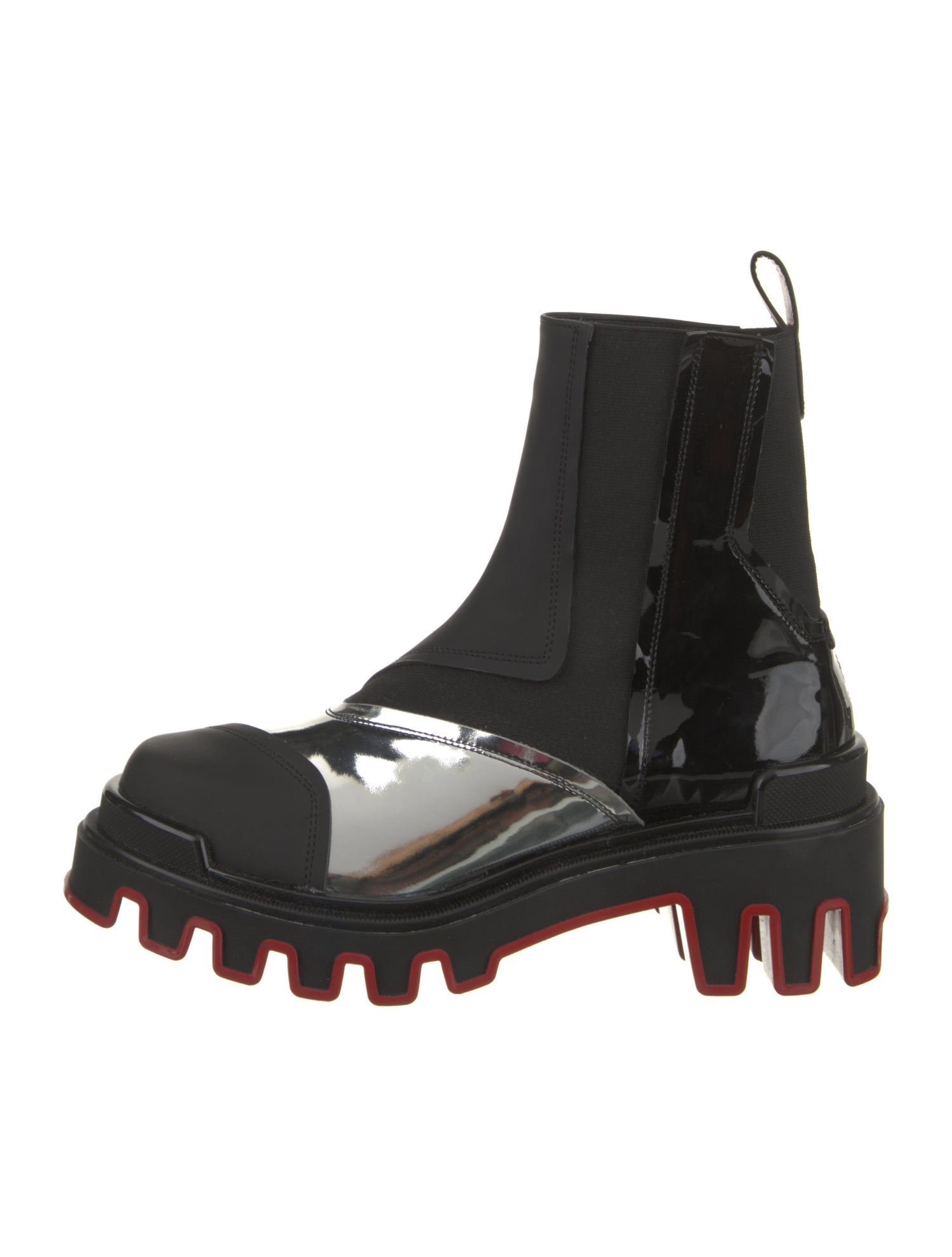 Christian Louboutin x MARVEL Rubber Leather Trim Embellishment Rain Boots