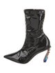 Christian Louboutin x MARVEL Patent Leather Crystal Embellishments Sock Boots