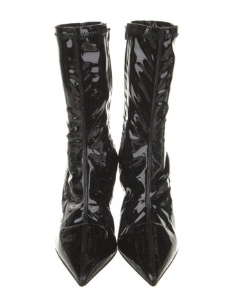 Christian Louboutin x MARVEL Patent Leather Crystal Embellishments Sock Boots