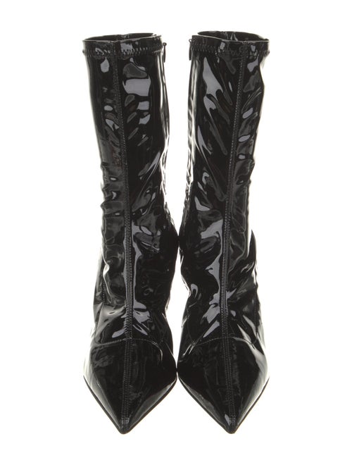 Christian Louboutin x MARVEL Patent Leather Crystal Embellishments Sock Boots