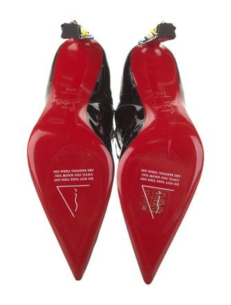 Christian Louboutin x MARVEL Patent Leather Crystal Embellishments Sock Boots