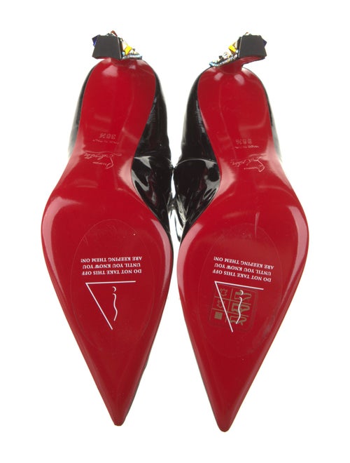 Christian Louboutin x MARVEL Patent Leather Crystal Embellishments Sock Boots