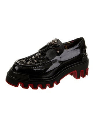 Christian Louboutin x MARVEL Patent Leather Studded Accents Oxfords