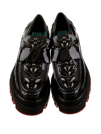 Christian Louboutin x MARVEL Patent Leather Studded Accents Oxfords