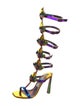 Christian Louboutin x MARVEL Patent Leather Printed Gladiator Sandals