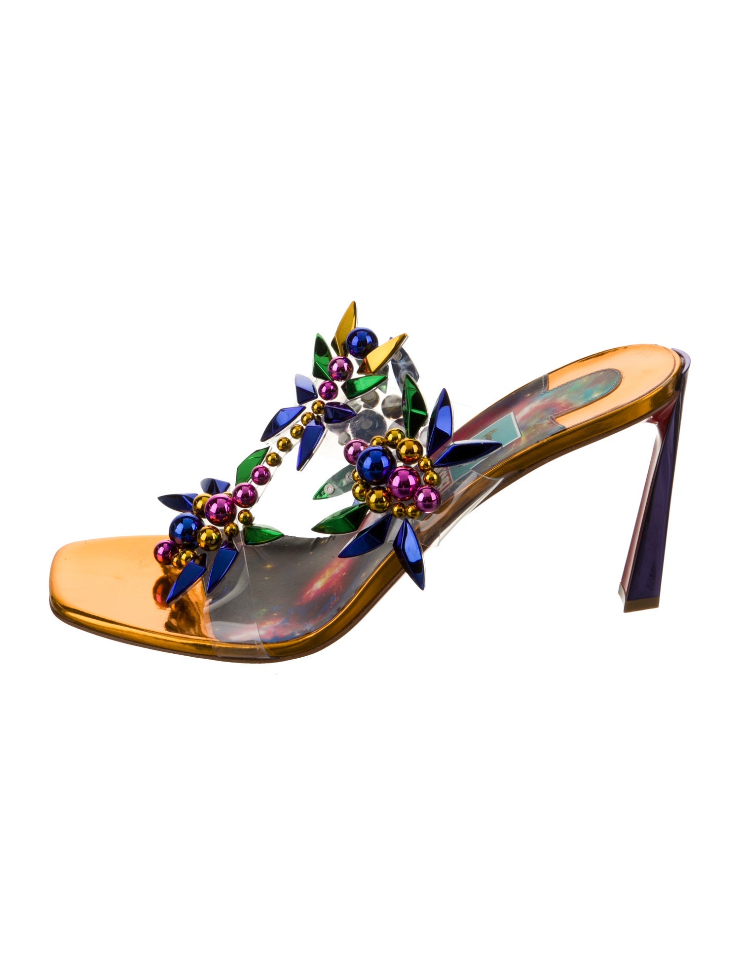 Christian Louboutin x MARVEL PVC Floral Print Slides