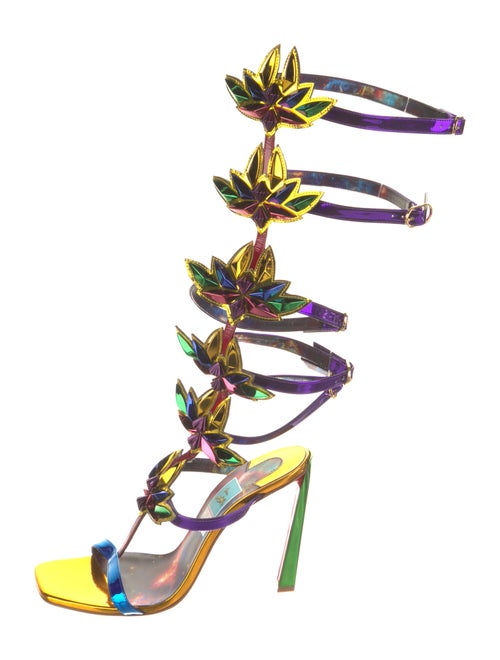 Christian Louboutin x MARVEL Patent Leather Gladiator Sandals