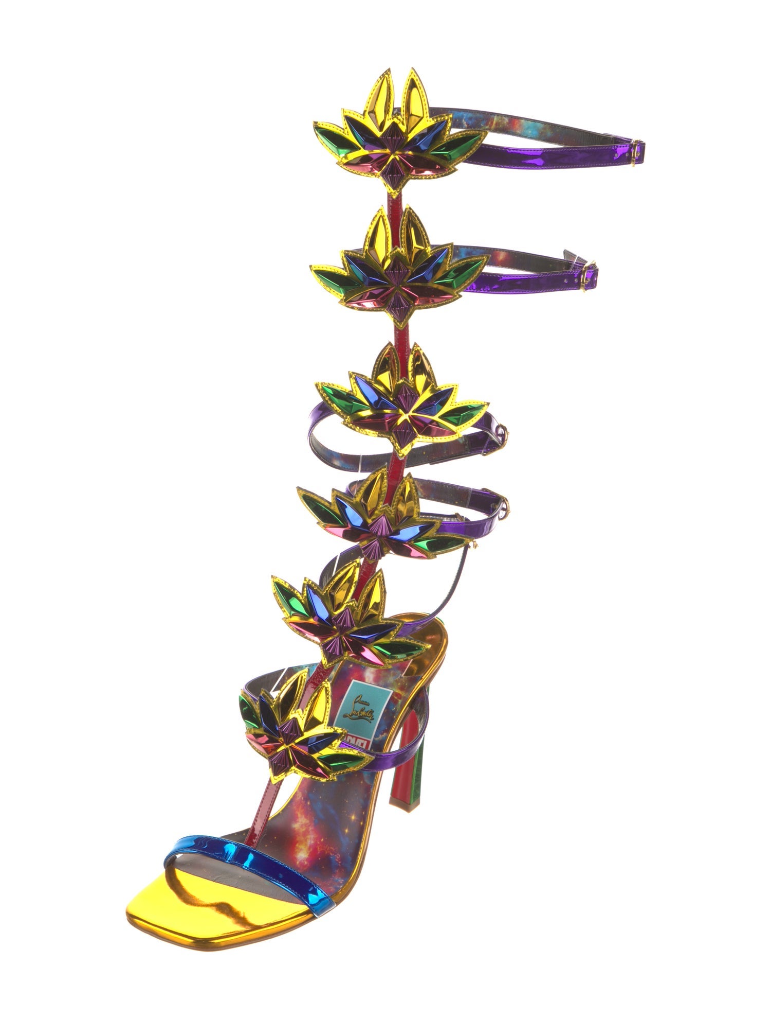 Christian Louboutin x MARVEL Patent Leather Gladiator Sandals