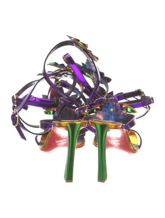 Christian Louboutin x MARVEL Patent Leather Gladiator Sandals