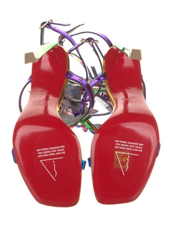 Christian Louboutin x MARVEL Patent Leather Gladiator Sandals