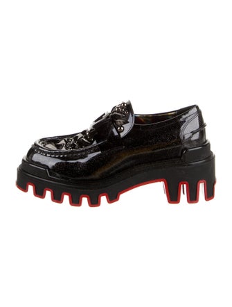 Christian Louboutin x MARVEL Patent Leather Studded Accents Mules