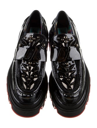 Christian Louboutin x MARVEL Patent Leather Studded Accents Mules