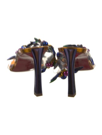 Christian Louboutin x MARVEL Patent Leather Slides