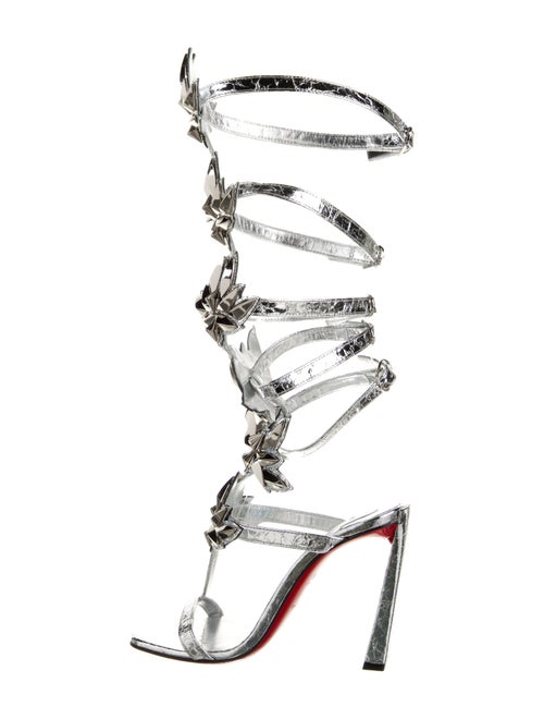 Christian Louboutin x MARVEL Patent Leather Studded Accents Gladiator Sandals