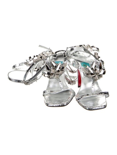 Christian Louboutin x MARVEL Patent Leather Studded Accents Gladiator Sandals