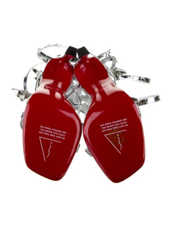 Christian Louboutin x MARVEL Patent Leather Studded Accents Gladiator Sandals