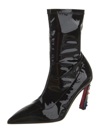 Christian Louboutin x MARVEL Patent Leather Sock Boots