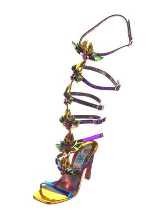Christian Louboutin x MARVEL Patent Leather Gladiator Sandals