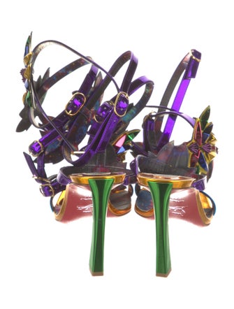 Christian Louboutin x MARVEL Patent Leather Gladiator Sandals