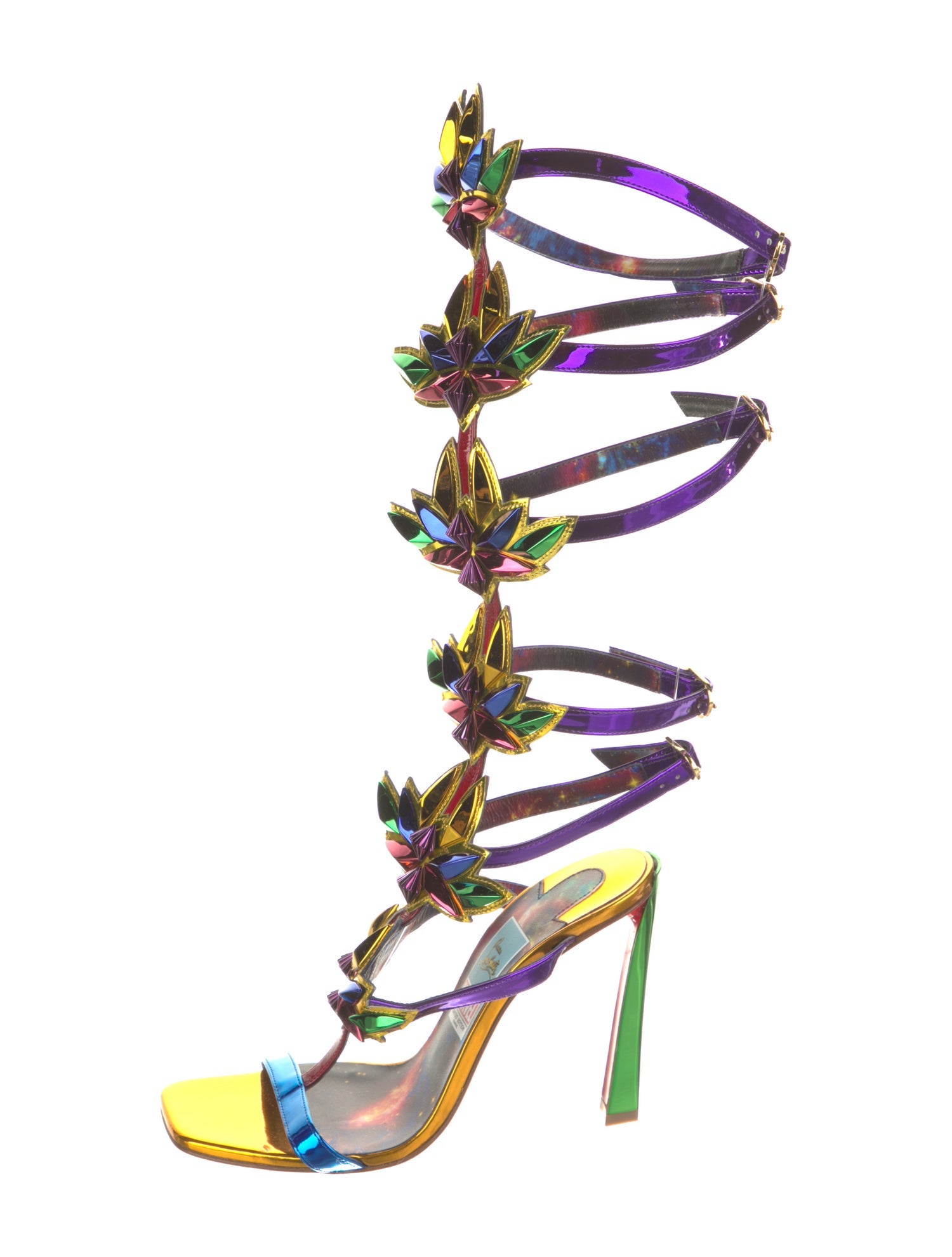 Christian Louboutin x MARVEL Patent Leather Gladiator Sandals