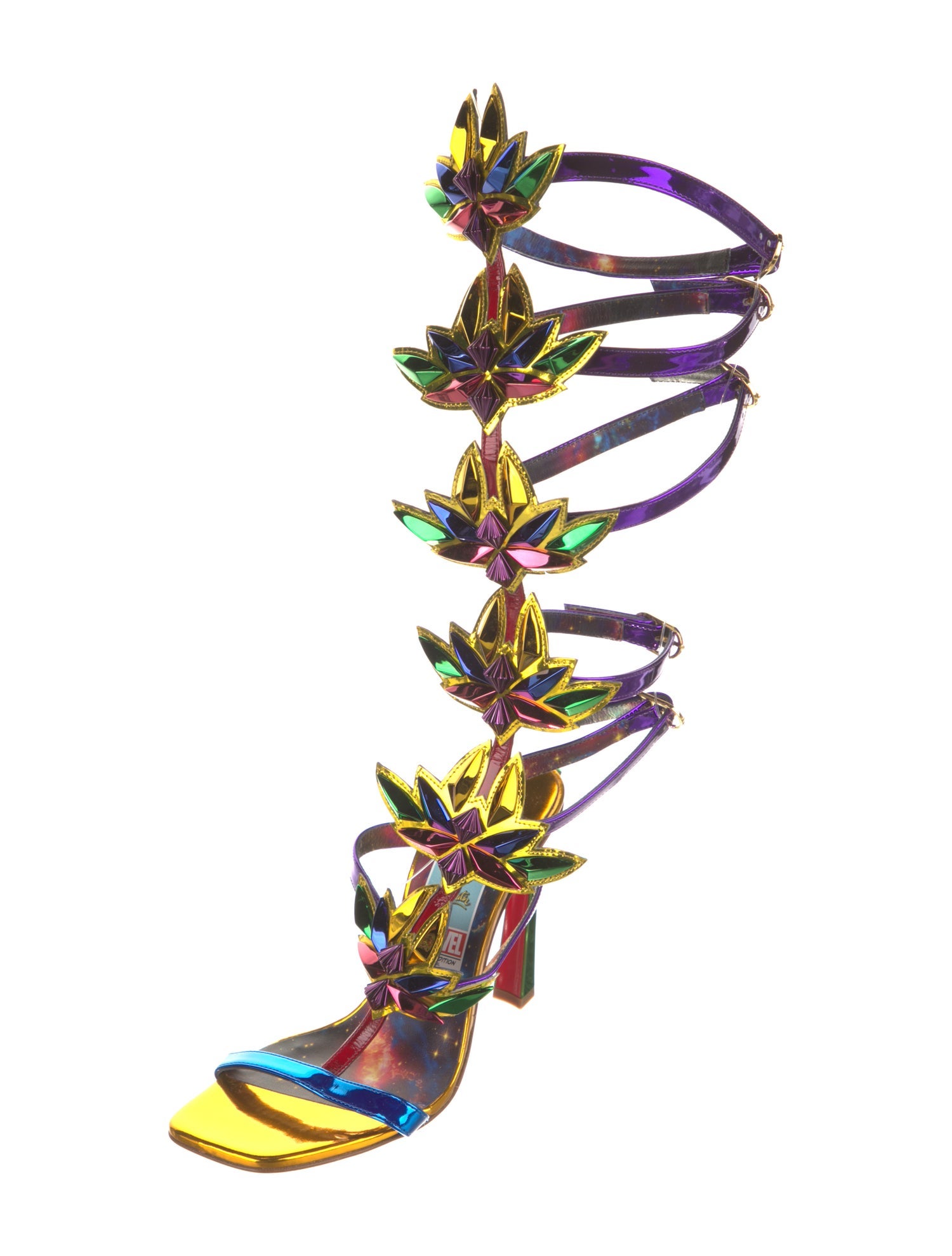 Christian Louboutin x MARVEL Patent Leather Gladiator Sandals