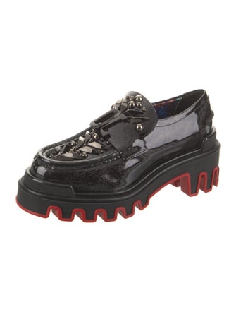 Christian Louboutin x MARVEL Patent Leather Studded Accents Oxfords