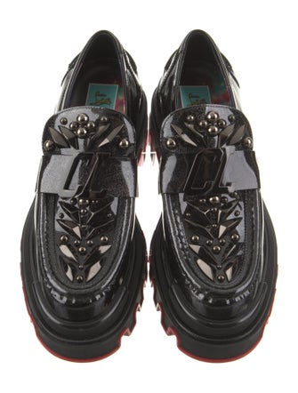 Christian Louboutin x MARVEL Patent Leather Glitter Accents Oxfords