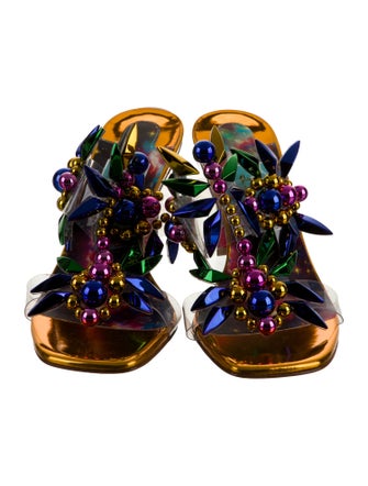 Christian Louboutin x MARVEL Patent Leather Slides