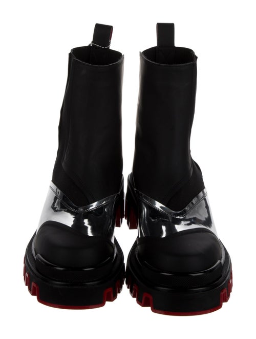 Christian Louboutin x MARVEL Patent Leather Chelsea Boots