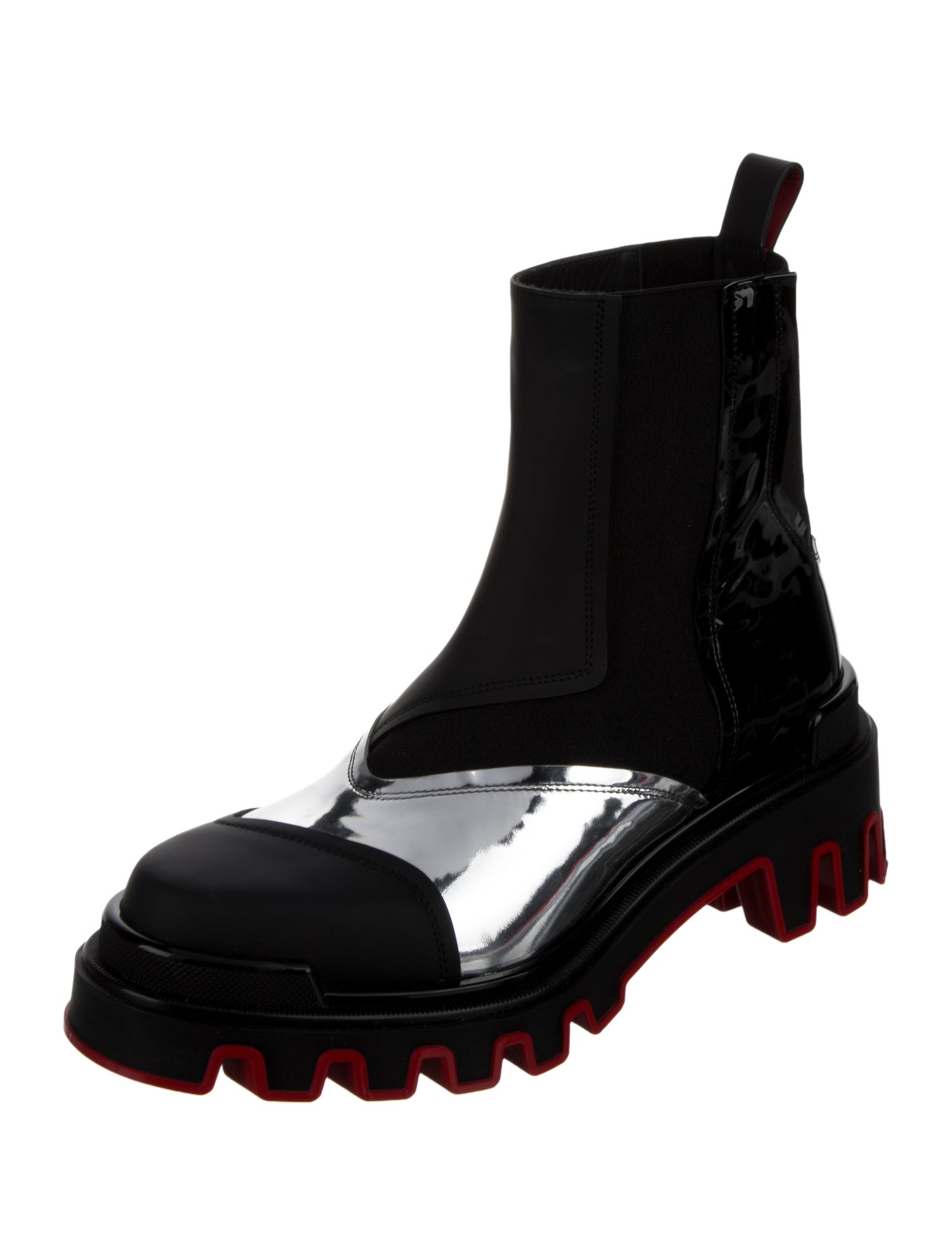 Christian Louboutin x MARVEL Leather Combat Boots