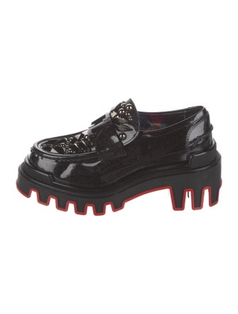 Christian Louboutin x MARVEL Patent Leather Studded Accents Oxfords