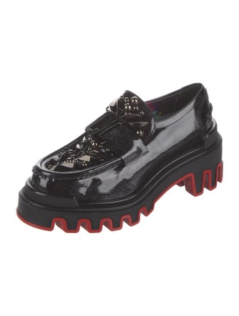 Christian Louboutin x MARVEL Patent Leather Studded Accents Oxfords